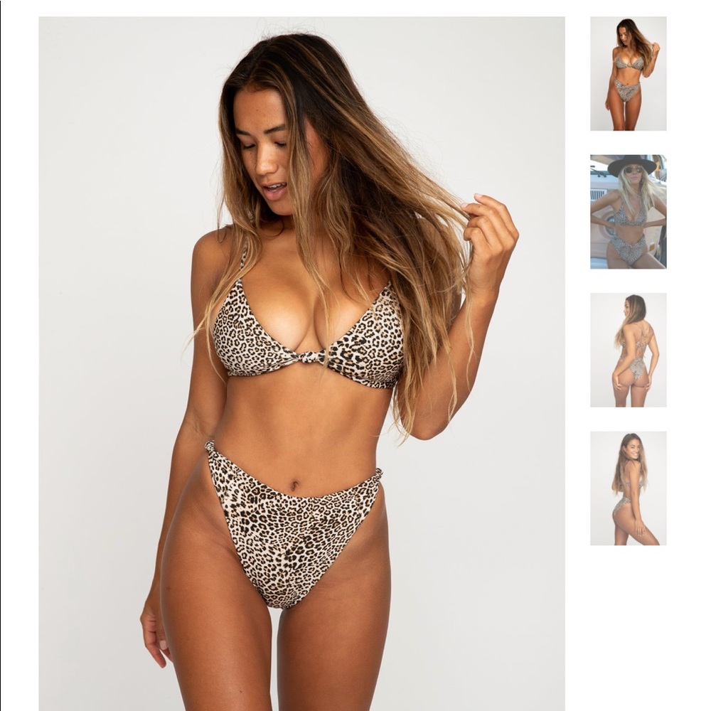 Sarah Bikini Top (leopard print)